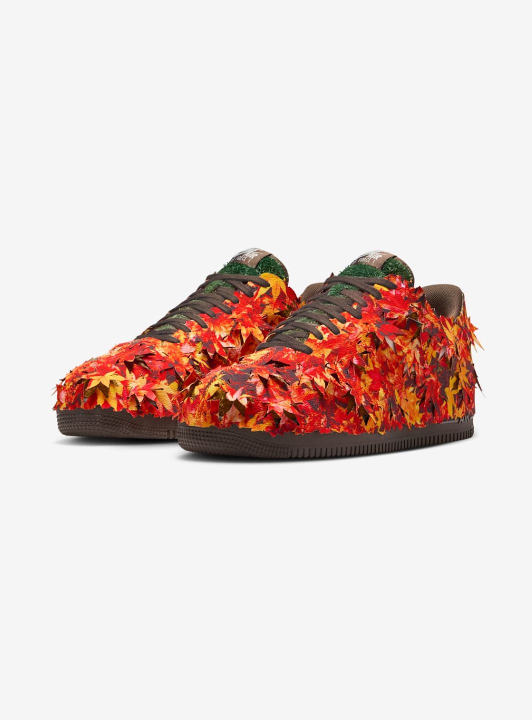 Nike Air Force 1 Low Leaf Camo sneakers basse uomo e donna pelle multicolore, vista frontale