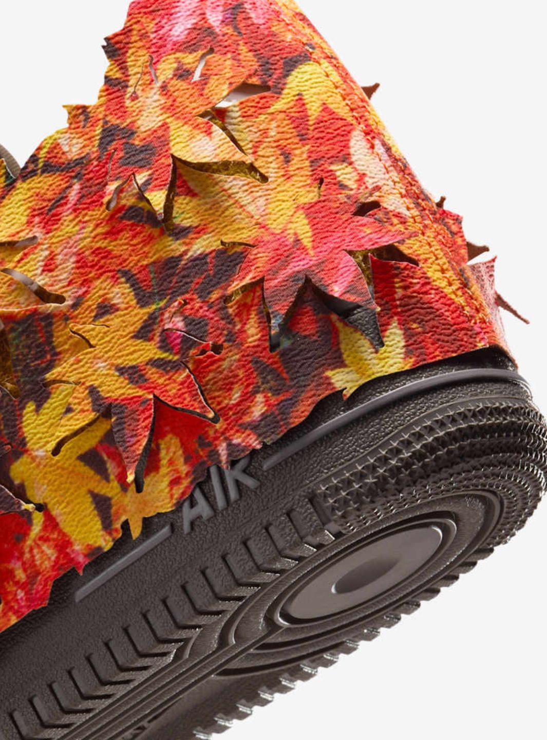 Nike Air Force 1 Low Leaf Camo sneakers basse uomo e donna pelle multicolore, dettaglio tomaia