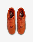Nike Air Force 1 Low Orange Skeleton Halloween (2020) sneakers basse uomo e donna pelle arancione nero, dettaglio tomaia