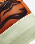 Nike Air Force 1 Low Orange Skeleton Halloween (2020) sneakers basse uomo e donna pelle arancione nero, vista dall'alto