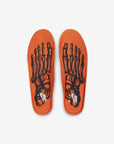 Nike Air Force 1 Low Orange Skeleton Halloween (2020) sneakers basse uomo e donna pelle arancione nero, vista laterale