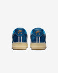 Nike Air Force 1 Low Patent Denim sneakers basse uomo e donna pelle blu, dettaglio suola