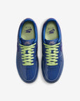 Nike Air Force 1 Low Patent Leather Mystic Navy Grape Ice sneakers basse uomo e donna pelle blu, vista posteriore