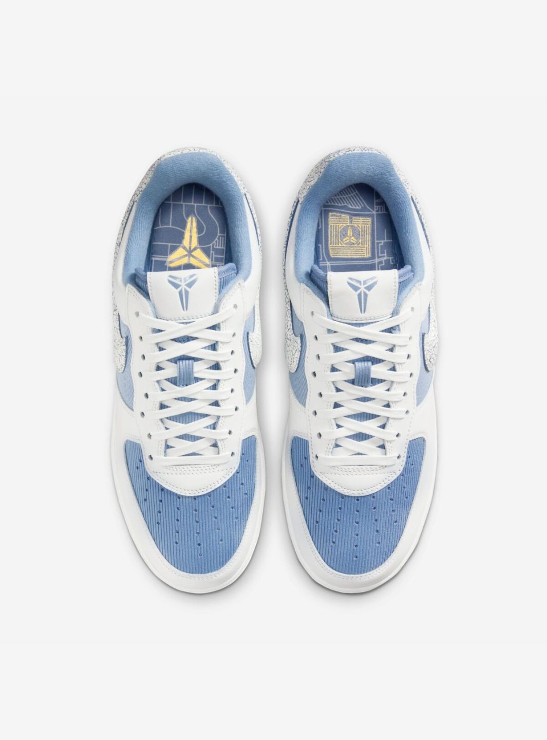 Nike Air Force 1 Low Kobe Bryant City of Champions sneakers basse uomo e donna pelle multicolore, vista posteriore