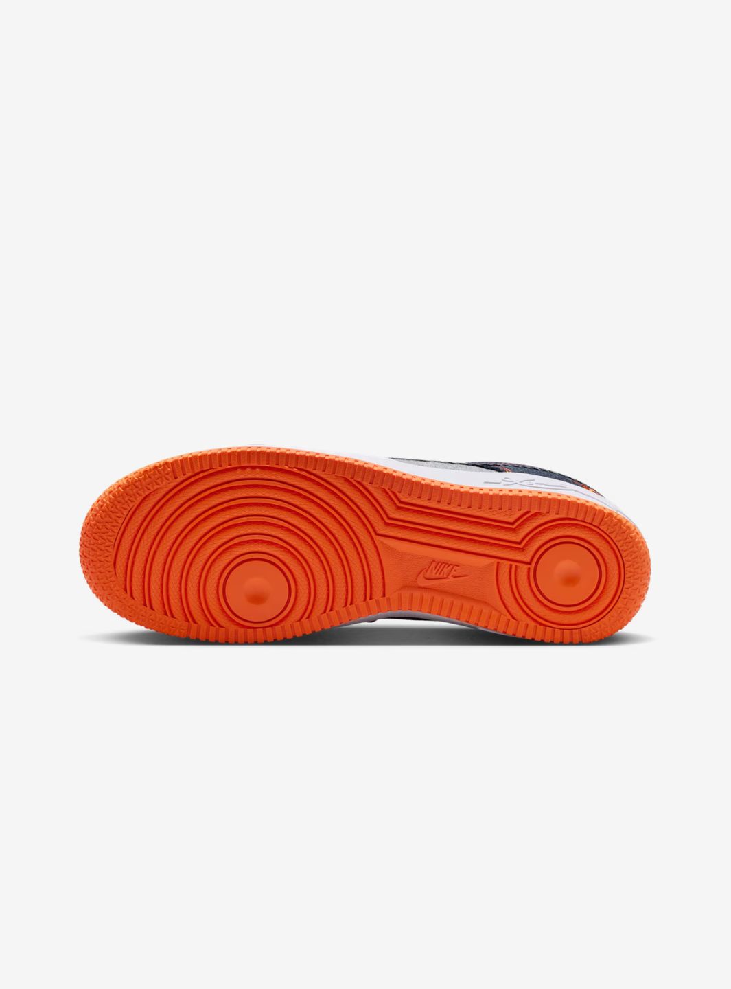 Nike Air Force 1 Low Kobe Bryant Denim Obsidian Safety Orange sneakers basse uomo e donna pelle blu arancione, vista dall'alt