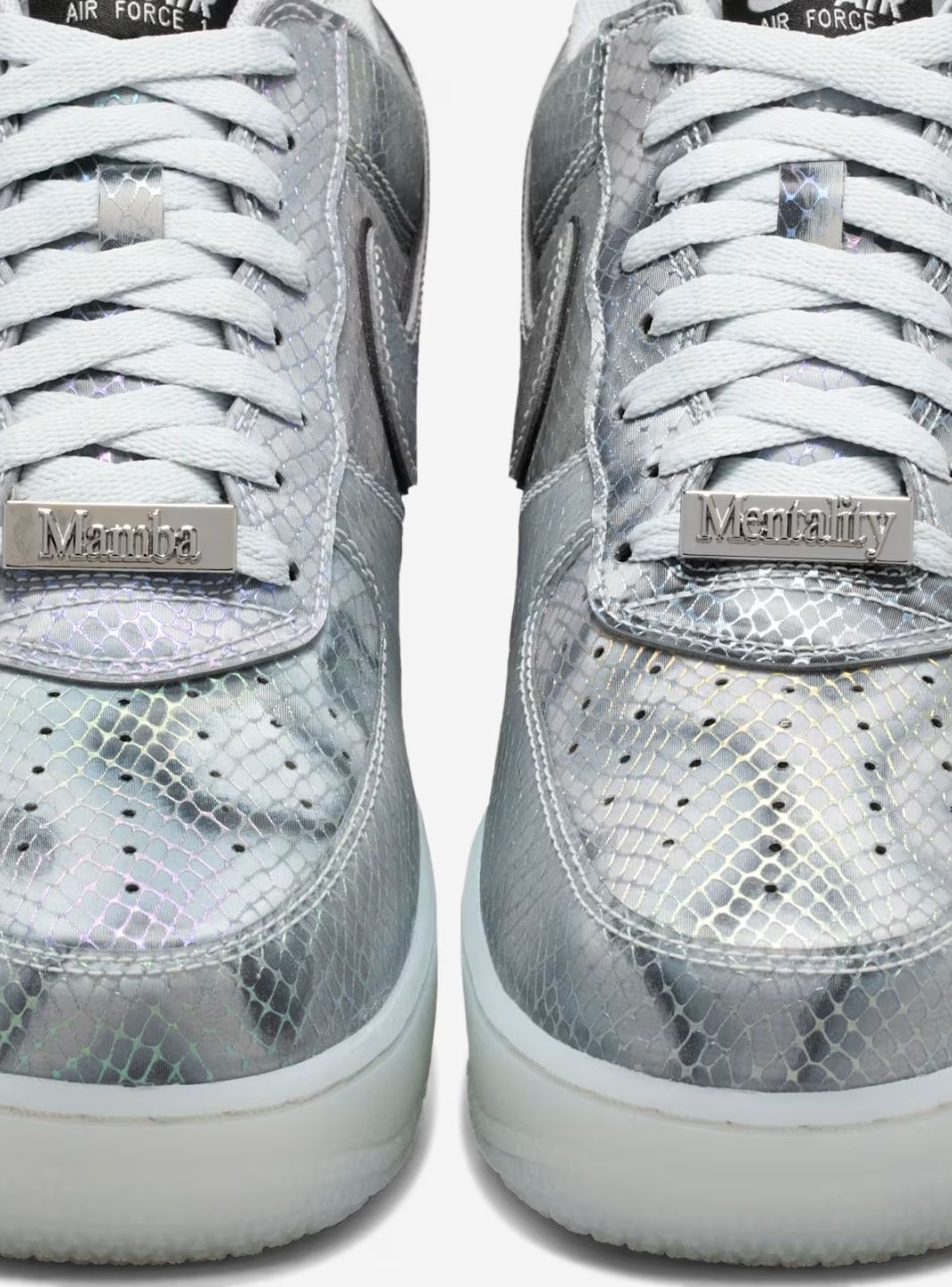 Nike Air Force 1 Low Kobe Bryant Lenticular sneakers basse uomo e donna pelle multicolore, vista laterale