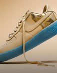 Nike Air Force 1 Low Kobe Bryant Linen sneakers basse uomo e donna pelle beige, vista posteriore