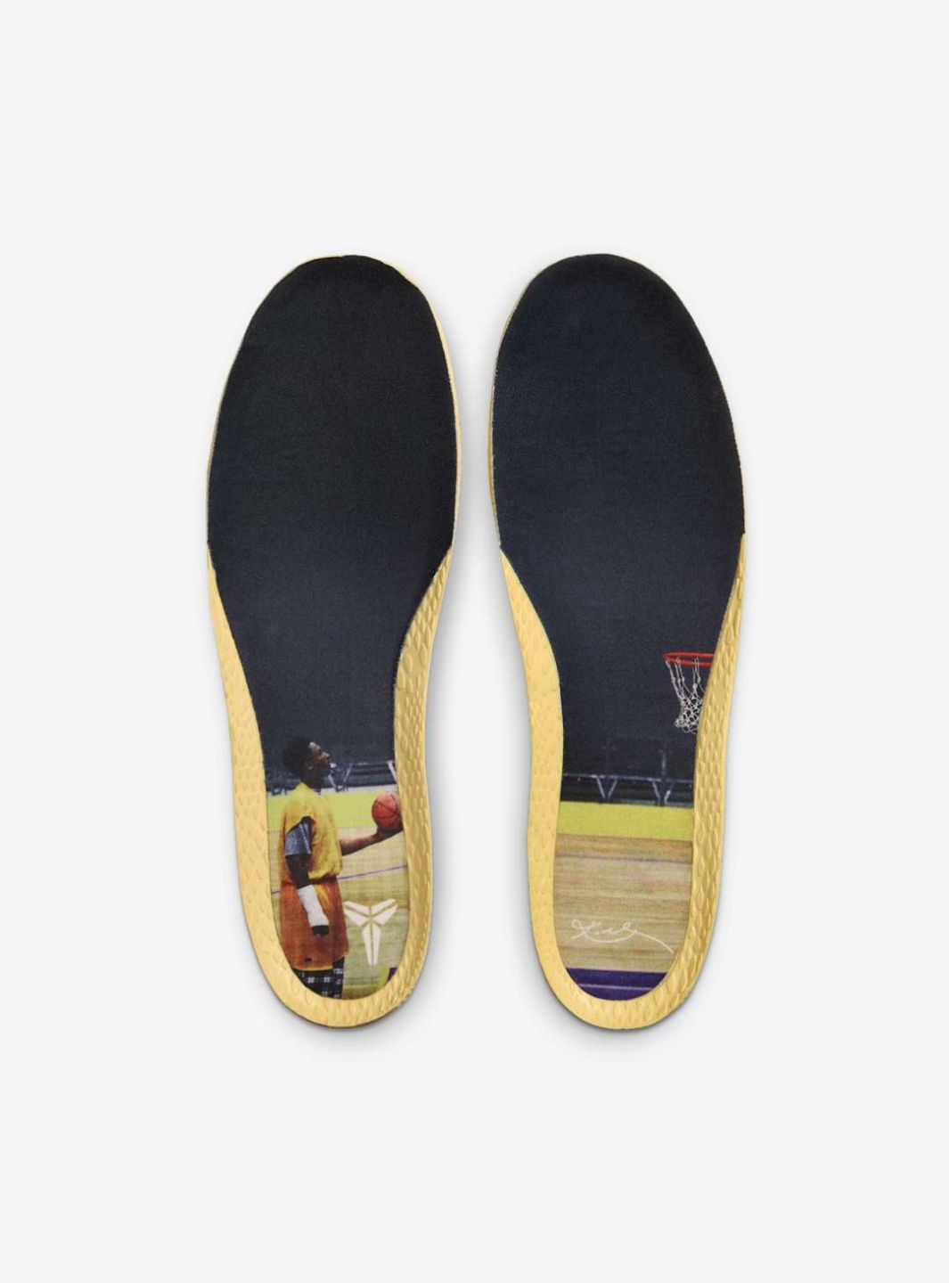 Nike Air Force 1 Low Kobe Bryant Mamba Mentality sneakers basse uomo e donna pelle giallo, dettaglio tallone