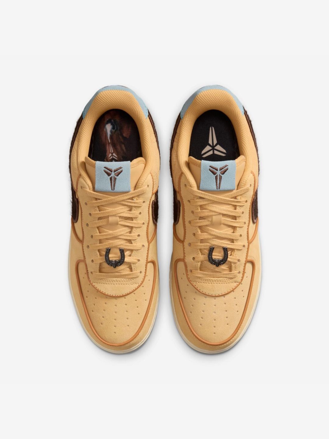 Nike Air Force 1 Low Kobe Bryant Siempre Hermanos sneakers basse uomo e donna pelle multicolore, vista posteriore