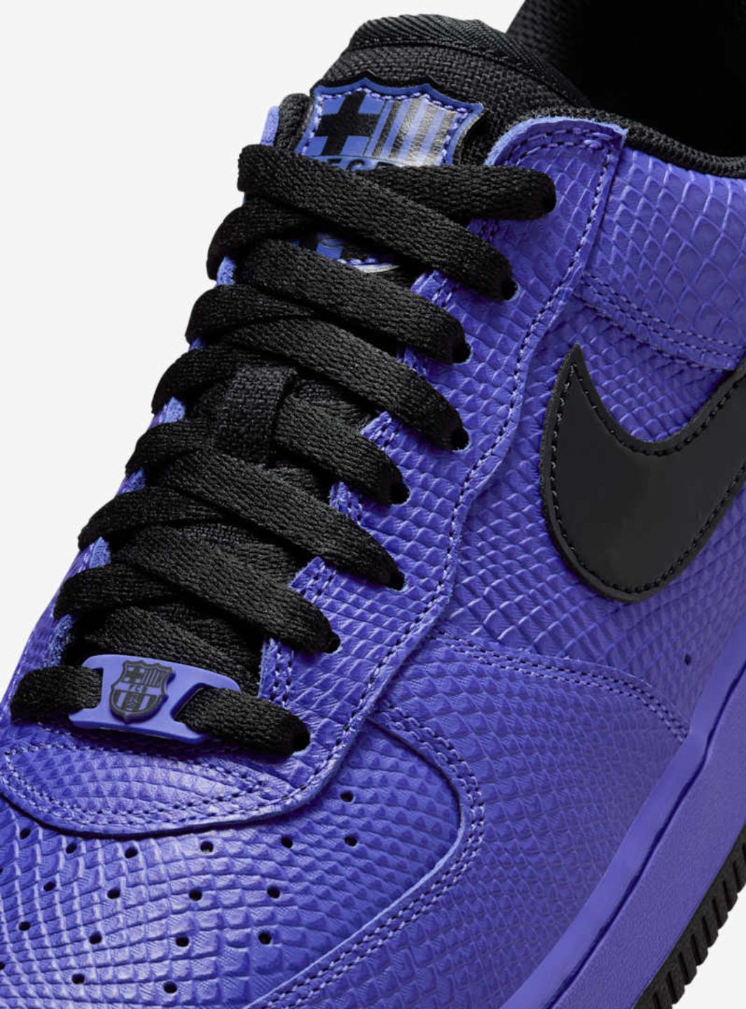 Nike Air Force 1 Low Kobe Bryant x FC Barcelona Persian Violet sneakers basse uomo e donna pelle viola, dettaglio suola