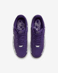 Nike Air Force 1 Low Purple Skeleton Halloween (2021) sneakers basse uomo e donna pelle viola nero, dettaglio tomaia