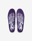 Nike Air Force 1 Low Purple Skeleton Halloween (2021) sneakers basse uomo e donna pelle viola nero, dettaglio tallone