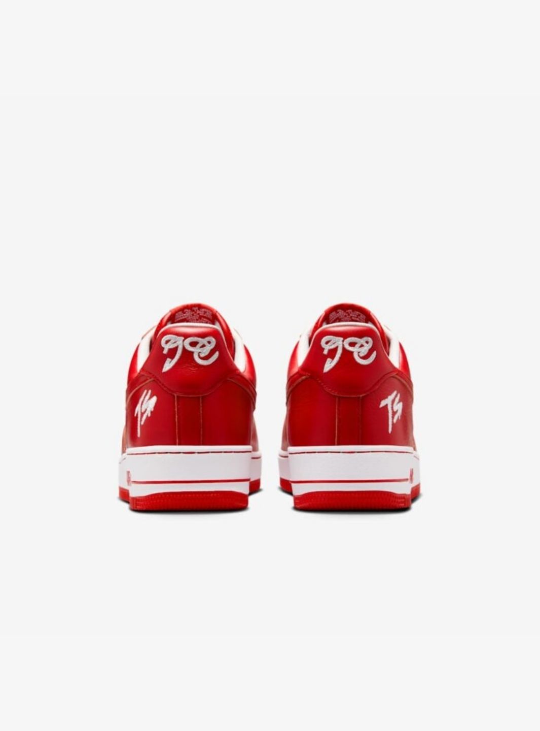 Nike Air Force 1 Low Terror Squad White University Red sneakers basse uomo e donna pelle bianco rosso, dettaglio suola