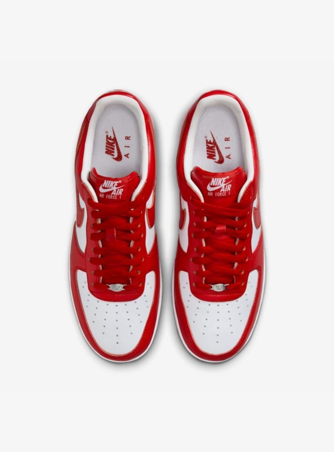 Nike Air Force 1 Low Terror Squad White University Red sneakers basse uomo e donna pelle bianco rosso, vista posteriore