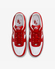 Nike Air Force 1 Low Terror Squad White University Red sneakers basse uomo e donna pelle bianco rosso, vista posteriore