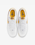 Nike Air Force 1 Low Kobe Bryant Lakers Home sneakers basse uomo e donna pelle giallo viola, vista posteriore