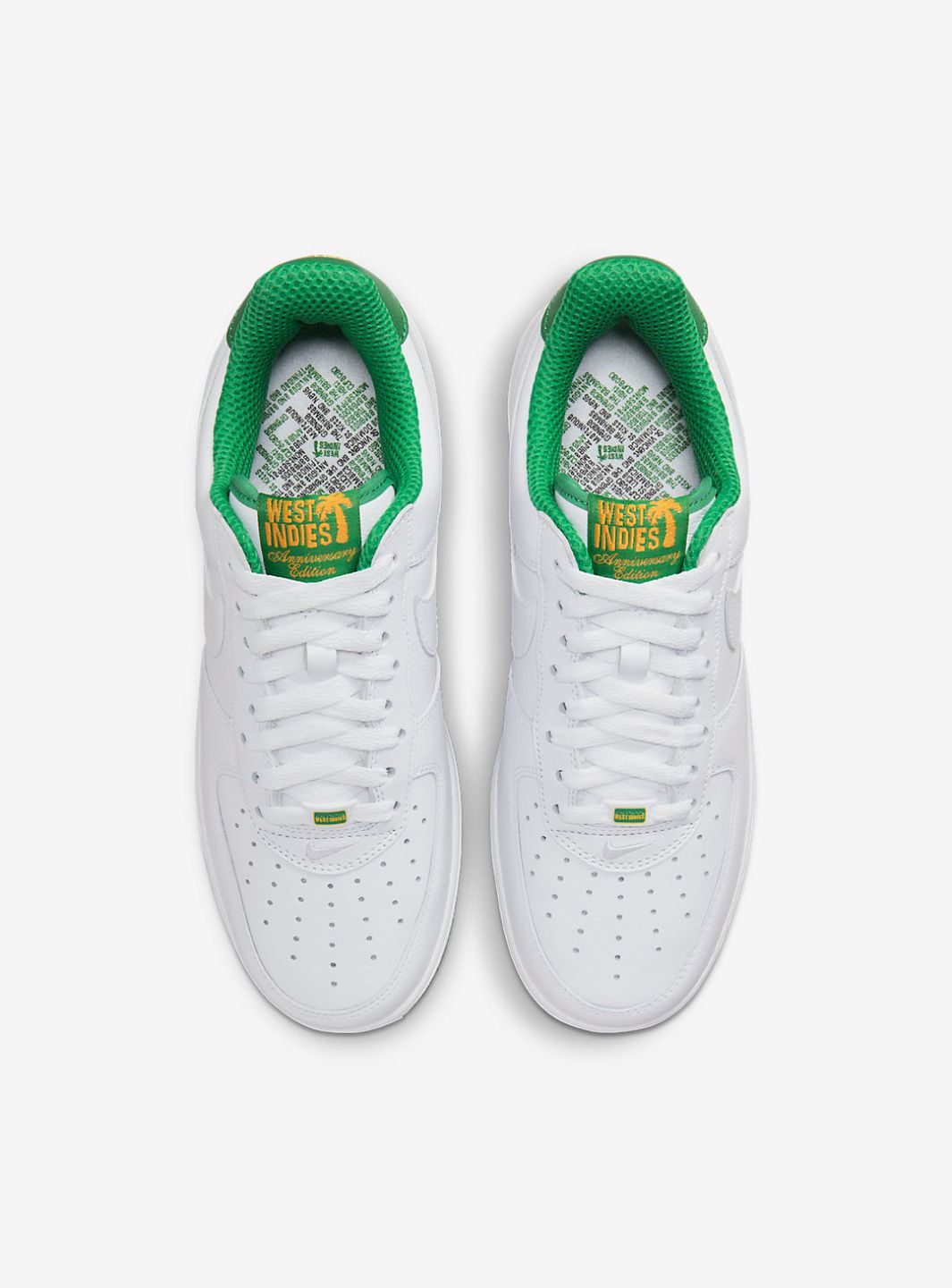 Nike Air Force 1 Low West Indies (2022) sneakers basse uomo e donna pelle multicolore, vista posteriore