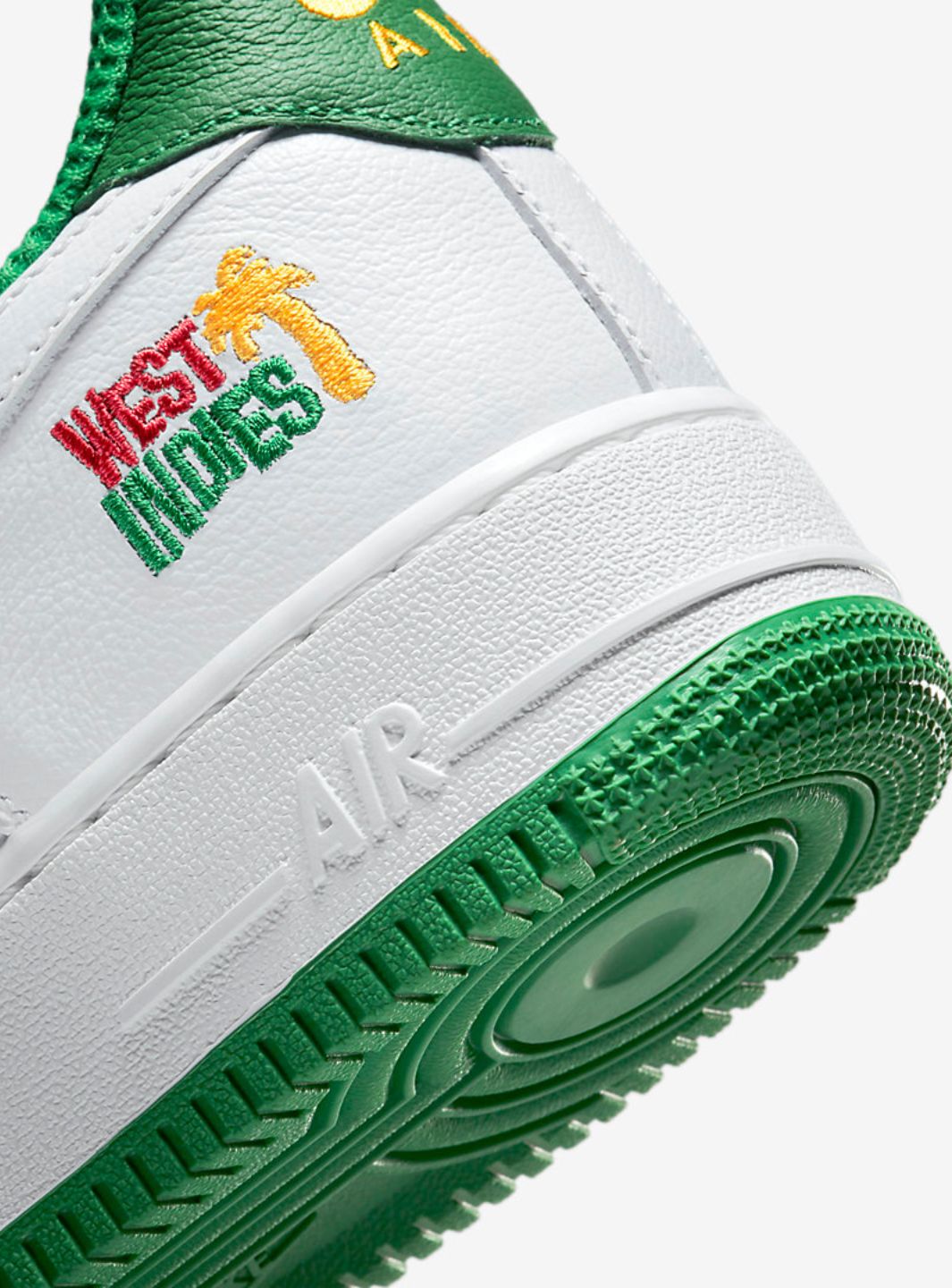 Nike Air Force 1 Low West Indies (2022) sneakers basse uomo e donna pelle multicolore, dettaglio tomaia