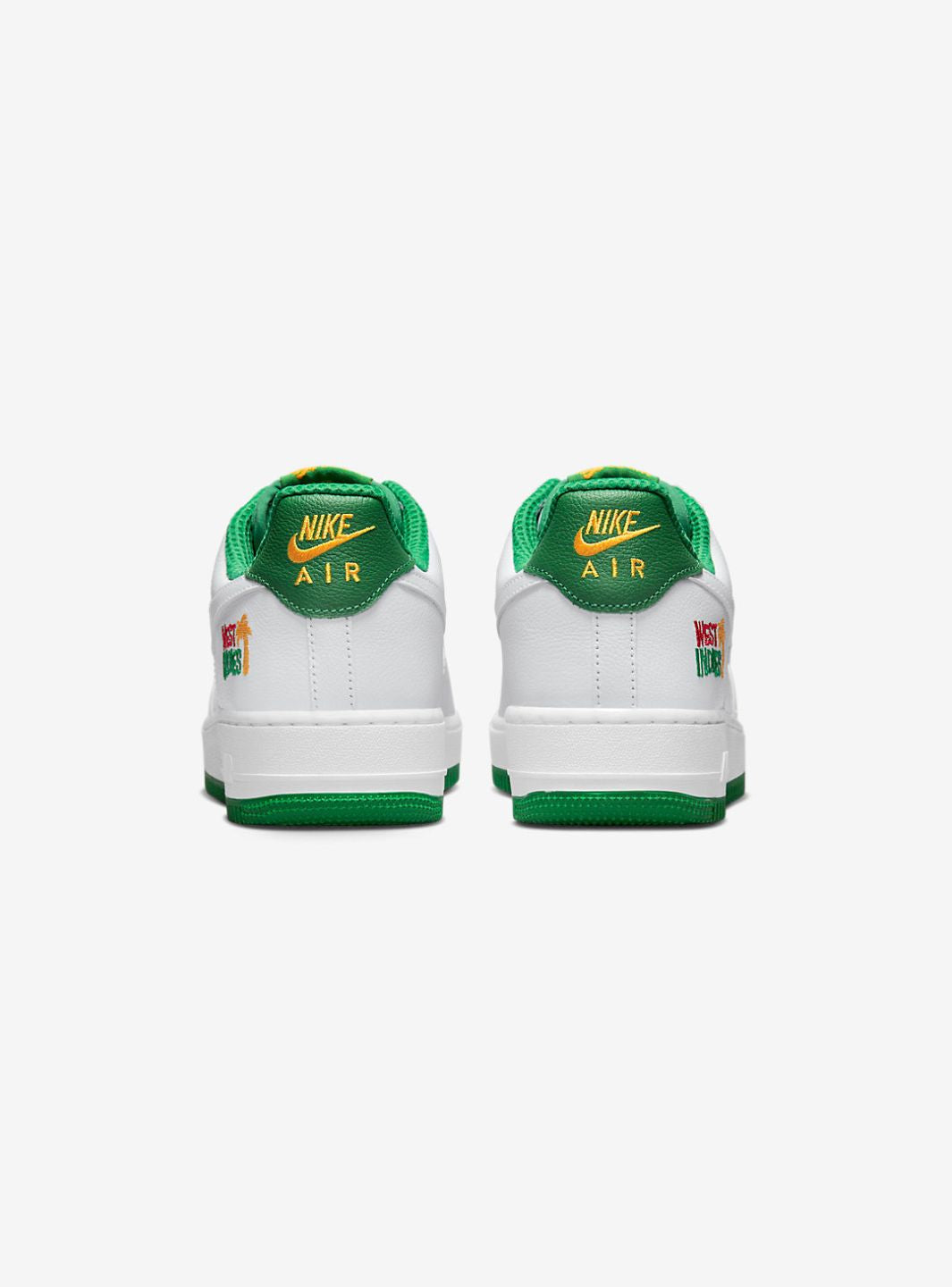 Nike Air Force 1 Low West Indies (2022) sneakers basse uomo e donna pelle multicolore, vista dall'alto
