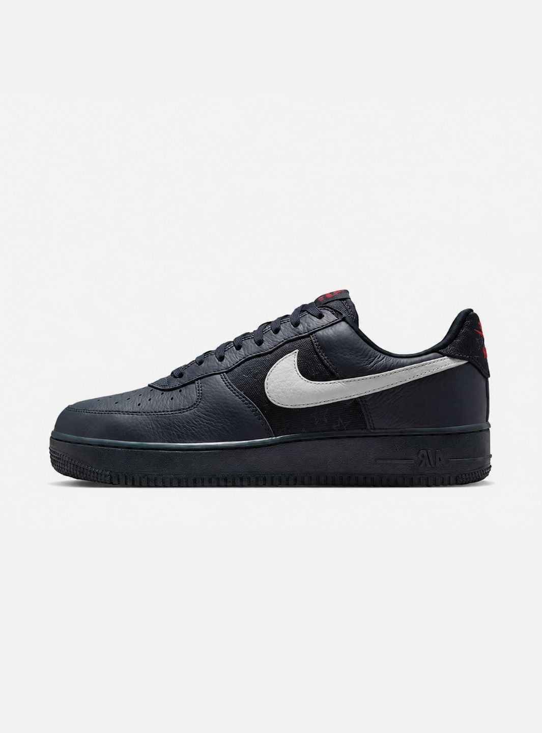 Nike Air Force 1 Low Team USA Away sneakers basse uomo e donna pelle bianco, vista laterale