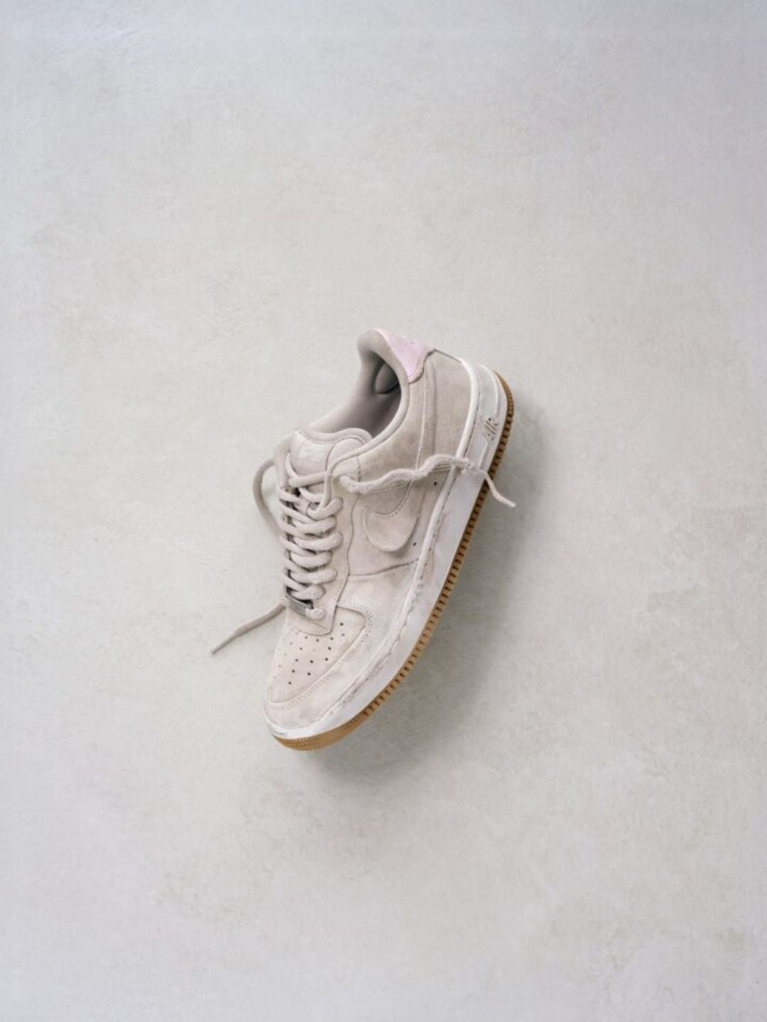 Nike Air Force 1 Low SB Light Orewood Brown Pink sneakers basse uomo e donna pelle rosa marrone, dettaglio tomaia
