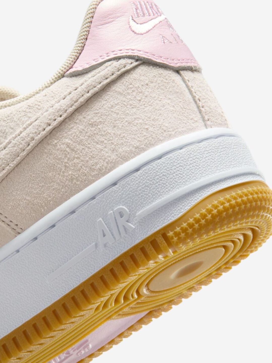 Nike Air Force 1 Low SB Light Orewood Brown Pink sneakers basse uomo e donna pelle rosa marrone, dettaglio tomaia
