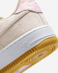 Nike Air Force 1 Low SB Light Orewood Brown Pink sneakers basse uomo e donna pelle rosa marrone, dettaglio tomaia