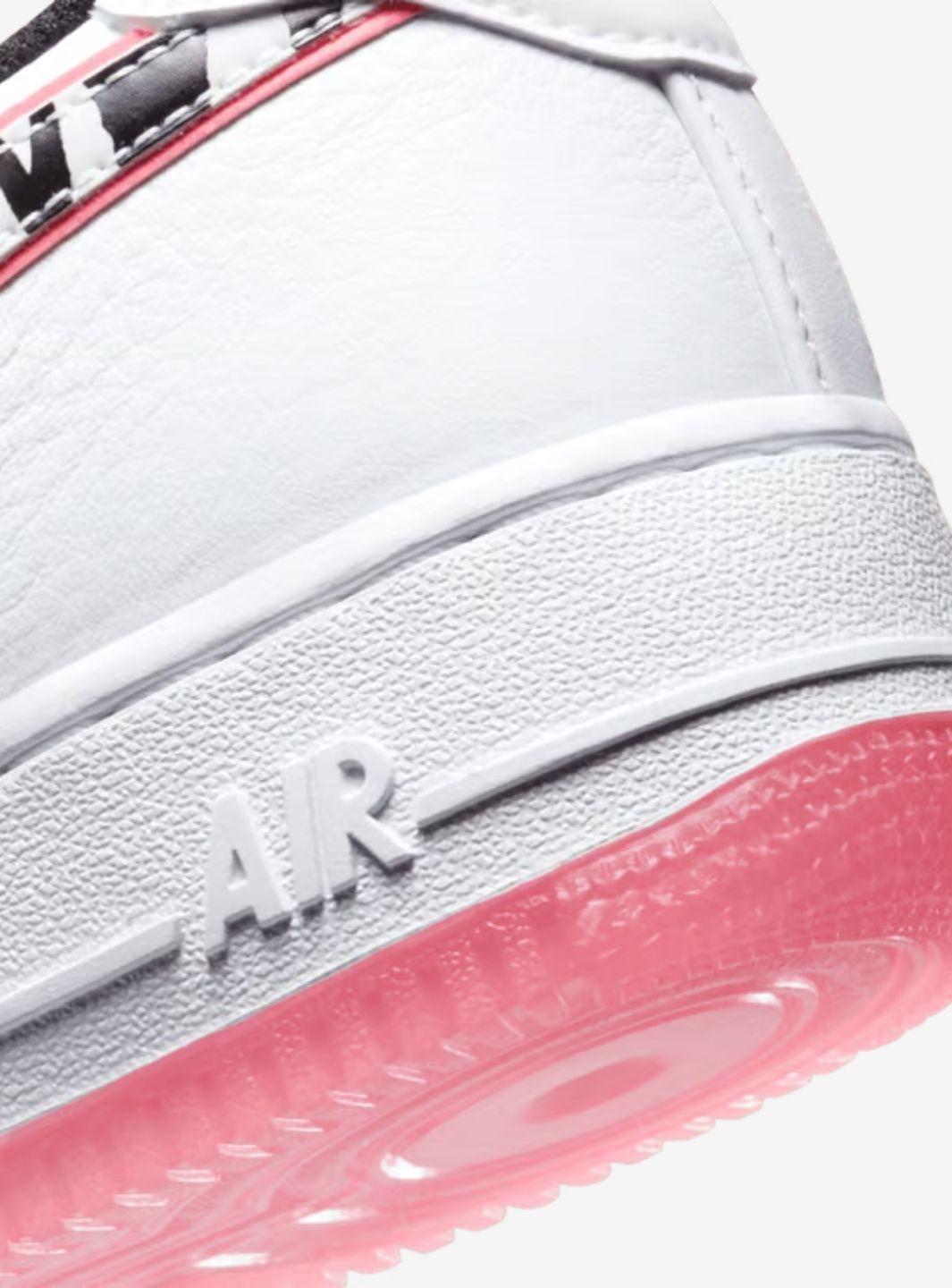 Nike Air Force 1 Low South Korea (2020) sneakers basse uomo e donna pelle bianco, dettaglio tomaia