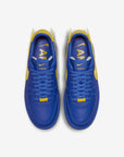 Nike Air Force 1 Low AMBUSH Game Royal sneakers basse uomo e donna pelle blu, vista dall'alto