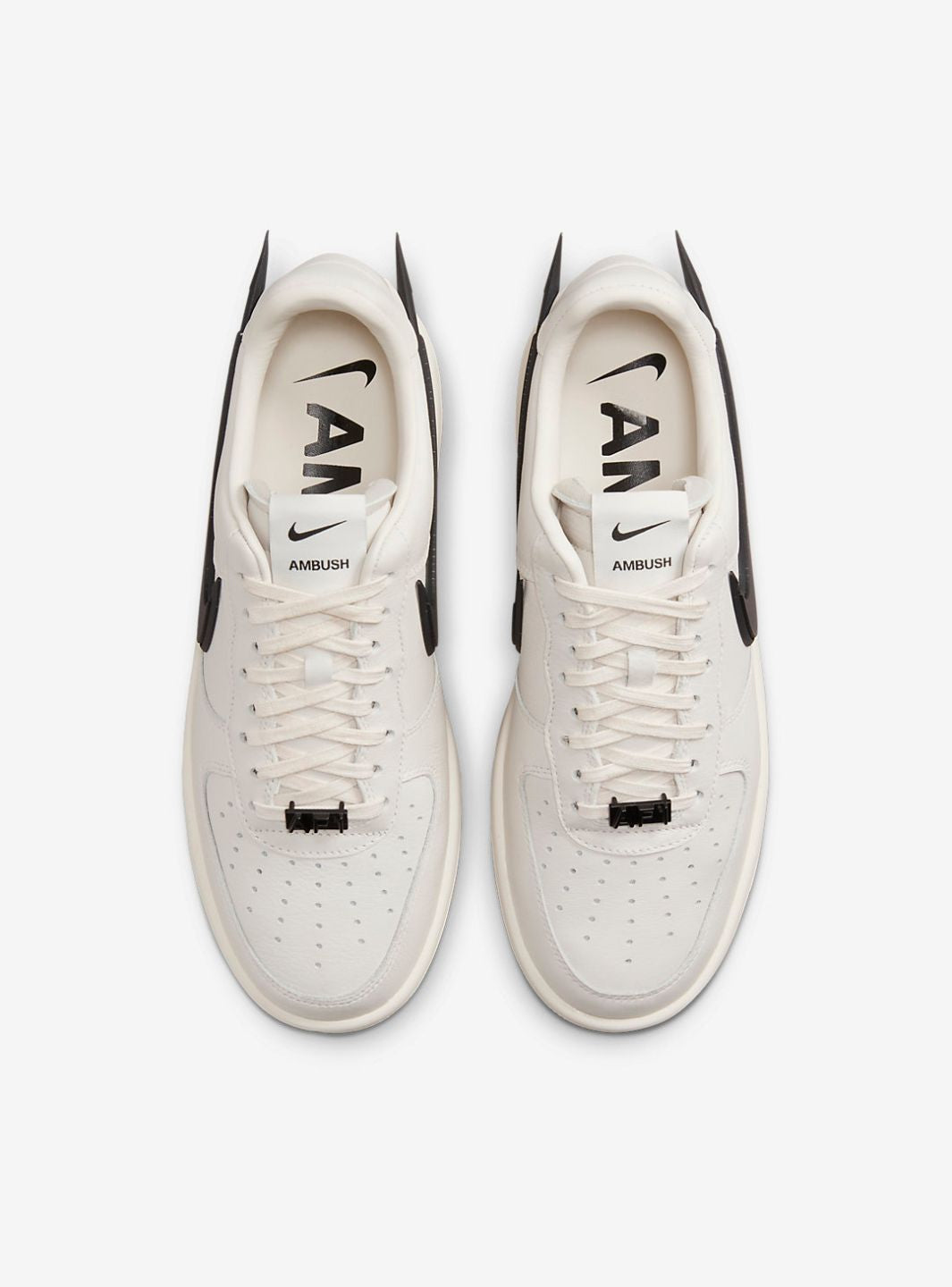 Nike Air Force 1 Low AMBUSH Phantom sneakers basse uomo e donna pelle bianco, vista posteriore