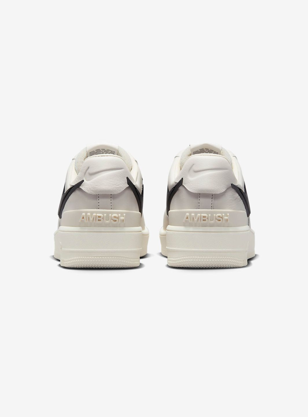Nike Air Force 1 Low AMBUSH Phantom sneakers basse uomo e donna pelle bianco, vista dall'alto