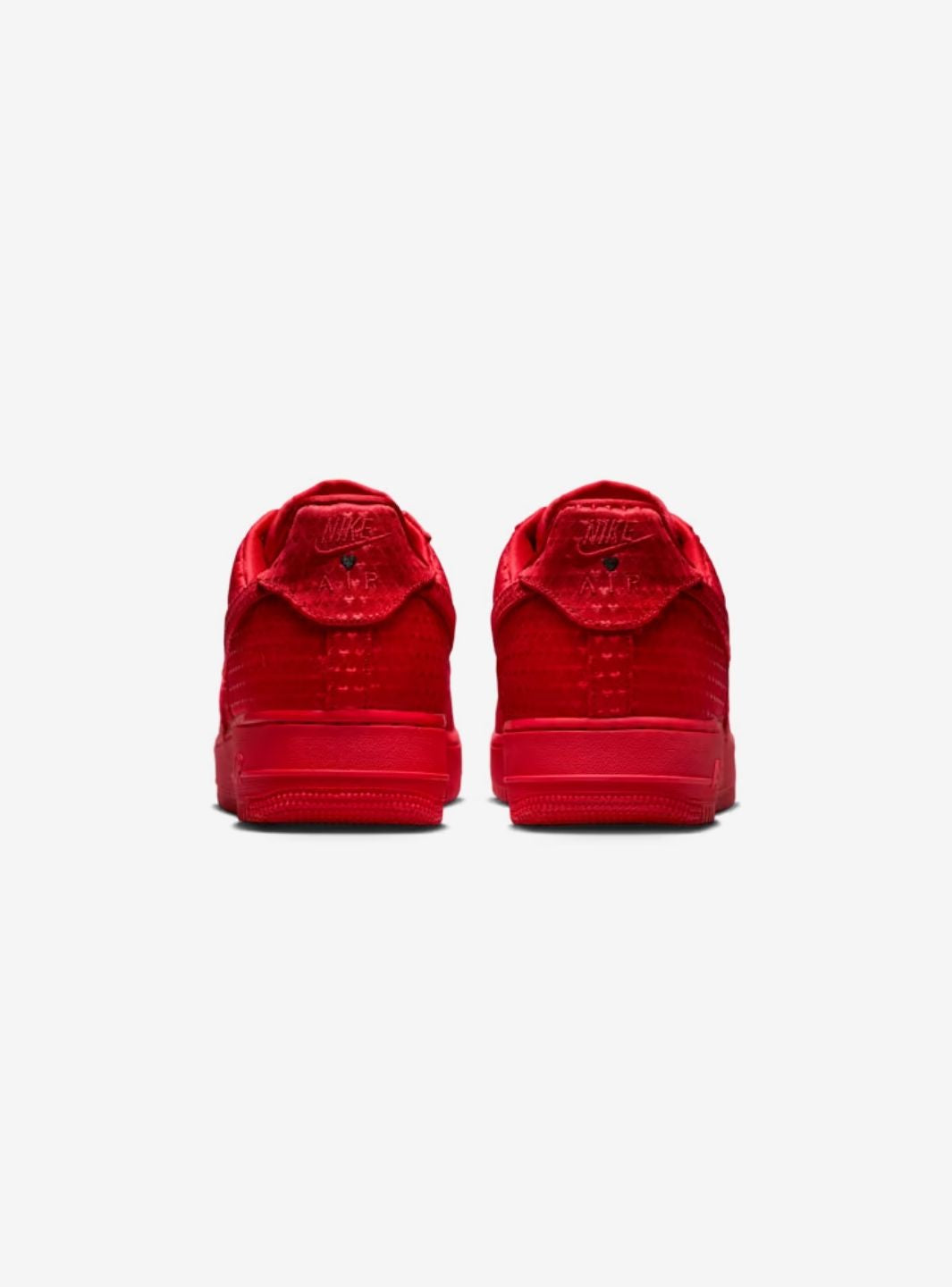 Nike Air Force 1 Low Valentine's Day Red (2026) sneakers basse uomo e donna pelle rosso, vista dall'alto
