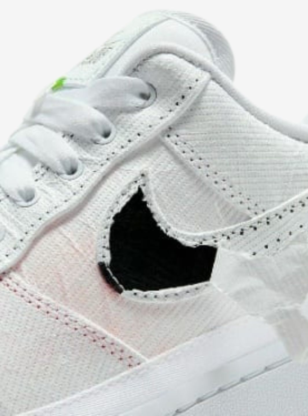 Nike Air Force 1 Low Tear Reveal Black Swoosh sneakers basse uomo e donna pelle nero, vista posteriore