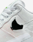 Nike Air Force 1 Low Tear Reveal Black Swoosh sneakers basse uomo e donna pelle nero, vista posteriore