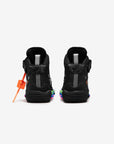 Nike Air Force 1 Mid Off-White Black sneakers alte uomo e donna pelle bianco nero, dettaglio suola