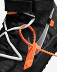 Nike Air Force 1 Mid Off-White Black sneakers alte uomo e donna pelle bianco nero, vista posteriore