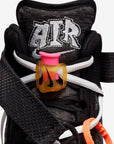 Nike Air Force 1 Mid Off-White Black sneakers alte uomo e donna pelle bianco nero, vista laterale