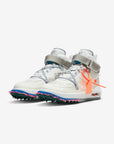 Nike Air Force 1 Mid Off-White White sneakers alte uomo e donna pelle bianco, vista frontale