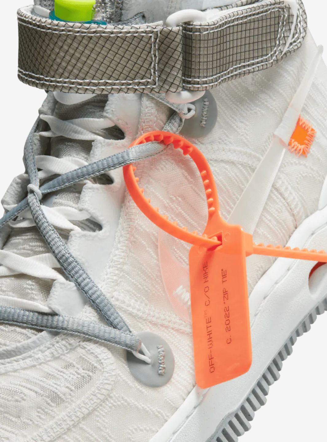 Nike Air Force 1 Mid Off-White White sneakers alte uomo e donna pelle bianco, vista dall'alto