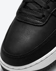 Nike Air Force 1 Mid Stussy Black White sneakers alte uomo e donna pelle bianco nero, dettaglio suola
