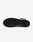 Nike Air Force 1 Mid Stussy Black White sneakers alte uomo e donna pelle bianco nero, dettaglio tallone