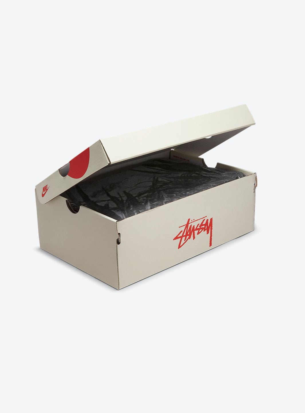 Nike Air Force 1 Mid Stussy Black White sneakers alte uomo e donna pelle bianco nero, vista laterale