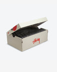 Nike Air Force 1 Mid Stussy Black White sneakers alte uomo e donna pelle bianco nero, vista laterale