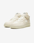 Nike Air Force 1 Mid Stussy Fossil sneakers alte uomo e donna pelle multicolore, vista frontale