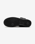 Nike Air Force 1 Mid Supreme Black sneakers alte uomo e donna pelle nero, vista posteriore