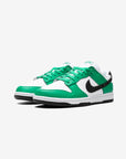 Nike Dunk Low Celtics sneakers basse uomo e donna in pelle bianco nero, vista frontale
