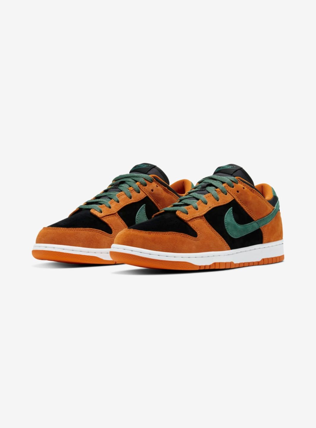 Nike Dunk Low Ceramic sneakers basse uomo e donna in pelle multicolore, vista frontale