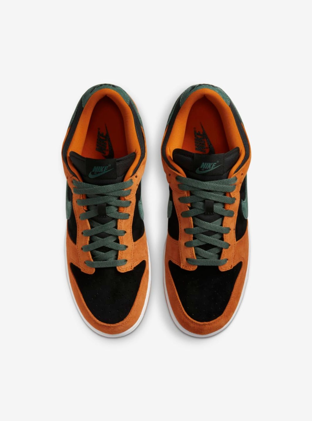 Nike Dunk Low Ceramic sneakers basse uomo e donna in pelle multicolore, vista posteriore