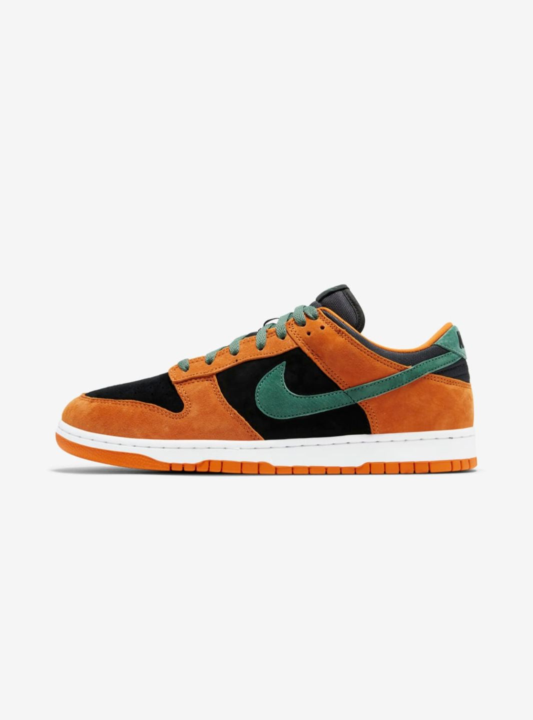 Nike Dunk Low Ceramic sneakers basse uomo e donna in pelle multicolore, vista laterale