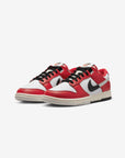Nike Dunk Low Chicago Split sneakers basse uomo e donna in pelle bianco rosso, vista frontale